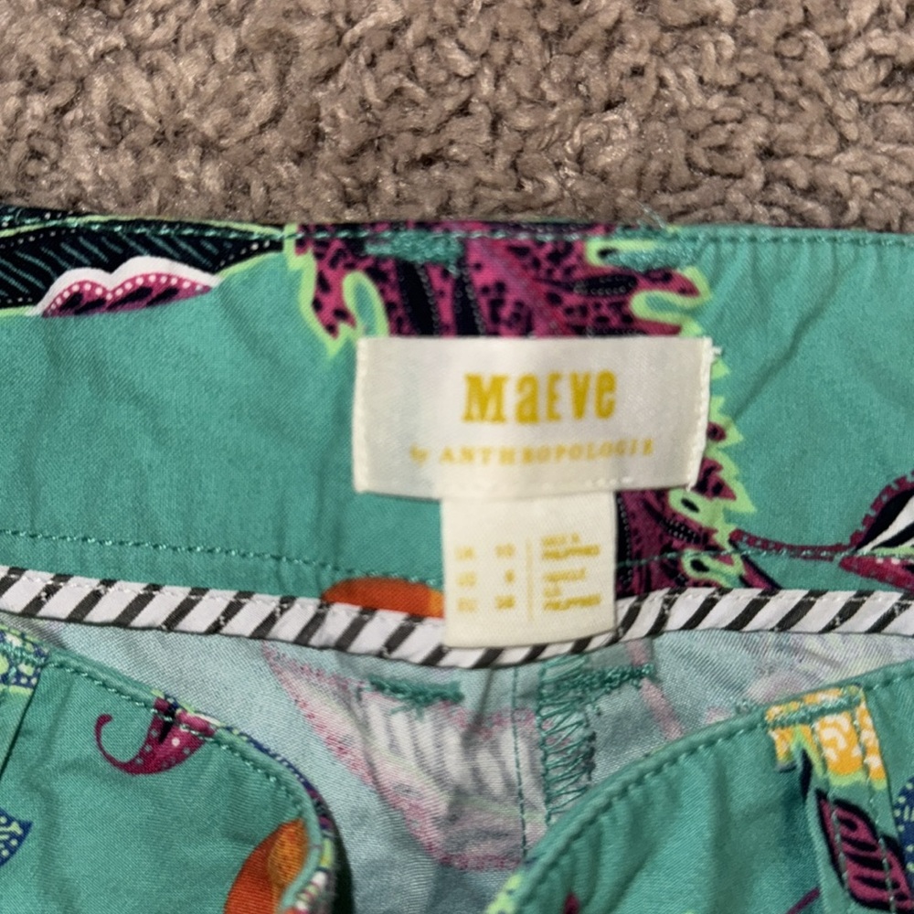 Maeve Anthropologie belted cuff shorts - Picture 2 of 4